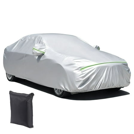 AUTOA Heavy Duty Waterproof Full Car Cover All Weather Protection Outdoor Indoor Use UV Dustproof for Auto, SUV, Sedan