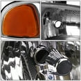 thumbnail image 6 of DNA Motoring For 01-06 GMC Sierra Yukon Denali Headlight Bumper Parking Lamps Pair Set Black/Amber, 6 of 6