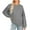 Gray, variant on Women's Lightweight Crewneck Sweatshirts Patchwork Loose Baggy Pullovers Long Sleeve Casual Workout Fall Tops (XL, Gray)