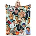 thumbnail image 2 of Tom Selleck Blanket Soft and Warm Lightweight Fluffy Throws Blankets Rug Carpet Gift for Beach Yoga Bedroom Living Room Decoration Sofa Camping Trip Dorm Decor All Season, 2 of 6