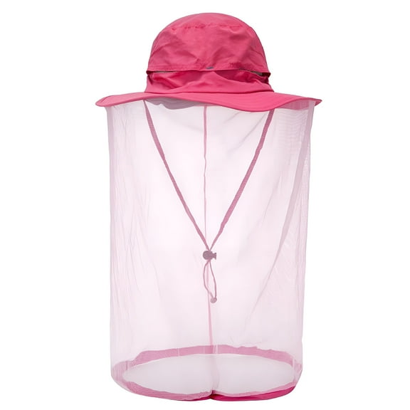 ACDANC Mosquito Net Hat Bug Insect Hats with Netting Beekeeper Veil Hat Safari Hiking Gardening Mesh Cap Hood 1 Piece
