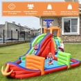 thumbnail image 4 of Tobogán Acuático Inflable Costway para Niños Casa Inflable 6 en 1 Forma de Barco de Piratas con Tobogán Pared para Escalar Piscina 460 x 310 x 290 cm, 4 of 9