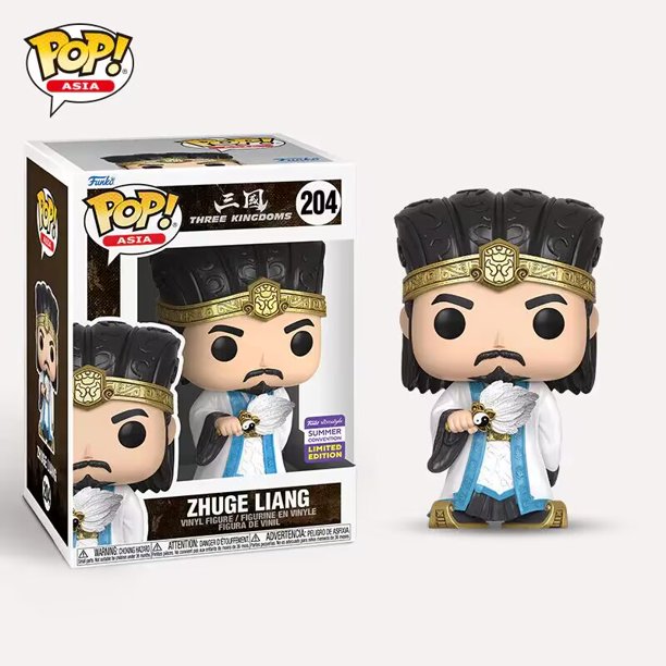 Funko POP Asia Three Kingdoms Cao Cao #119 Guan Yu #120 Lu bu #121 #122 Figuras de vinilo Muñecas Figuras de acción Juguetes Regalos