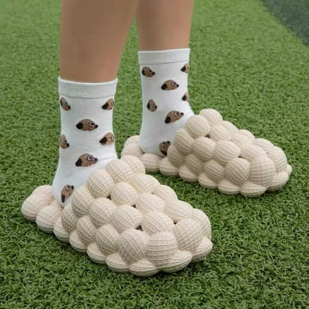 

Massage Bubble Slides For Toddler Kids Children Cushioned Funny Non-slip Spa Slippers Golf Ball Slides Pressure Relief Clogs Reflexology House Shoes For Baby Boys Girls Spring And Summer