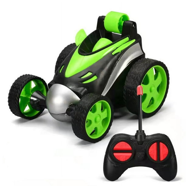 Coche de control remoto, juguetes para niños 3 4 5 6 7 8 9 10 años Coche controlado por radio Rotación de 360 ° Mini RC Stunt Car Racing Car Regalos de cumpleaños Juegos para niños y niñas Al aire libre Interior brillar Electrónica