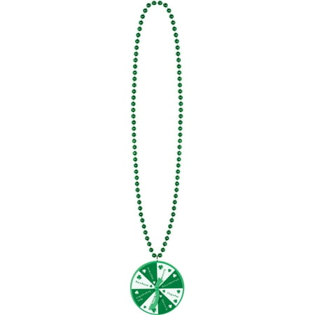 Saint Patrick's Day Spinner Game Bead Beaded Party Necklace Costume Accessory