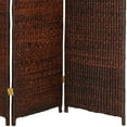 thumbnail image 3 of Oriental Furniture 6 ft. Tall Rush Grass Woven Room Divider - 3 Panel - Brown, 3 of 3