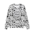 thumbnail image 4 of MIASHUI Chandail en Molleton pour Filles Hauts Imprimé Graphique Pulls Manches Longues Pull Décontracté, Blanc, 2-3 Ans, 4 of 5