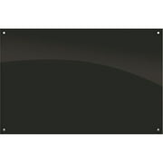 Enlighten Glass Dry Erase Markerboard - Black
