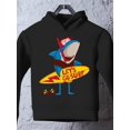 thumbnail image 3 of Shark Let's Go Surf Hoodie Toddler -Image by Shutterstock,  5 Toddler, 3 of 4