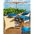 thumbnail image 5 of Fsddascl Turtle Outdoor Tablecloth - 54x80 Inch Rectangle Dining Table Cover, Blue Ocean Sea Shark Coral Cartoon Fish Summer Waterproof Outdoor Table Cloth with Umbrella Hole & Zipper for Patio, 5 of 7