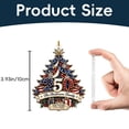 thumbnail image 3 of 250th Anniversary Christmas Ornament,Patriotic 2D Acrylic Keepsake for Christmas Tree,Car,Home Wall Commemorative Holiday Decoration(G), 3 of 6