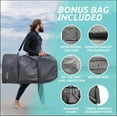 thumbnail image 5 of THURSO SURF 42'' Bodyboard Body Boards for Beach Lightweight PE Core IXPE Deck HDPE Bottom FRP Stringers Body Boards Double Swivel Board Leash and Carrying Bag Lightning Turquoise, 5 of 7