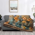 thumbnail image 2 of Naloa Charming Daisy Bouquet Art Flannel Fleece Throw Blanket for Bed Couch, Thick Blanket - All Seasons Suitable for Women, Men and Kids-50"x40", 2 of 6