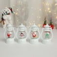 thumbnail image 4 of Lámpara decorativa portátil de luz nocturna de Navidad pequeña lámpara de aceite de adorno de escritorio (muñeco de nieve blanco) JAMW Sencillez, 4 of 5