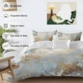 thumbnail image 3 of Retro Ocean Coral Bedding Duvet Cover Set Twin Size 4 Pieces Marine Life Starfish Watercolor Bedding Set with Zipper Closure, 1 Comforter Cover 68x86 Inches 1 Flat Sheet & 2 Pillow Cases, 3 of 7