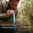 thumbnail image 2 of &nbsp;Water Filter - Emergency Water Filter Straw, Portable Personal Water Filtration System - 400 Gallon Capacity for Camping, Hiking, Backpacking & Travel(1PCS), 2 of 3