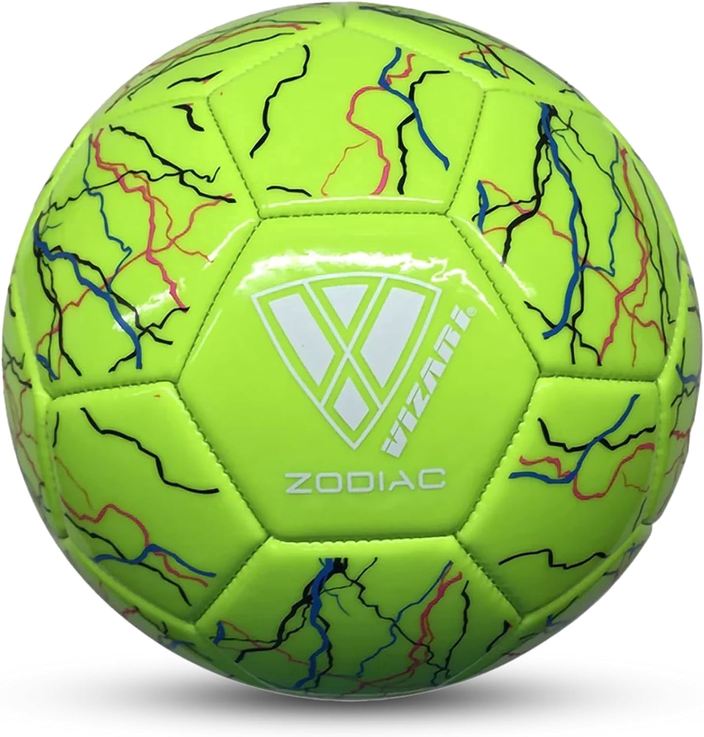 (6 pack) Vizari Zodiac Soccer Ball | Sizes 3, 4, 5 | Durable Waterproof Synthetic Leather | For Youth & Adults - GREEN, 5