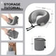 thumbnail image 5 of Almohada cervical de viaje Urnexttour, espuma viscoelástica con fundas de almohada, color gris, 5 of 6