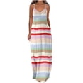 thumbnail image 2 of SMihono Robe d'Été Bohème pour Femmes Grande Taille Robes d'Été Décontractées Boho Imprimé Cerceau Robe Longue Maxi de Plage avec Poches, 2 of 5