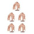 thumbnail image 3 of Decodeary Exquisite Tree Decoration - Good Wishes And Meaningful Home Or Office Ornament Safe Tree Desktop Red 5Set, 3 of 6