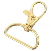 CleverDelights 1" Wide Swivel Lobster Clasps - Gold Color - 25 Pack