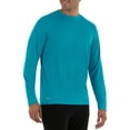 thumbnail image 3 of Athletic Works Men's and Big Men's Active Quick Dry Performance Long Sleeve T-Shirt, up to Size 5XL, 3 of 5