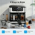 thumbnail image 3 of AIRMSEN 12-Cup Drip Coffee Maker with K Cup Combo, Programmable Coffee Machine with 1-4 Cup Setting, Single Serve or Coffee Pot, Auto Shut-off, Spill-Free Spout, 3 of 11