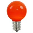 thumbnail image 1 of Vickerman XLEDCG58-25 0.96 watt G50 Orange Ceramic LED Bulb with E17 Nickel Base - 25 per Bag, 1 of 1