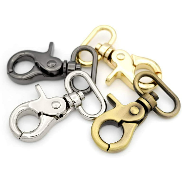 Trigger Snap Hook Metal Swivel Lobster Clasps Purse Bag Clips Quality  Finish VTHO 2PCS (3/4 Inch, Gold) 