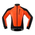 thumbnail image 2 of Men Cycling Jacket Waterproof Windproof Thermal Fleece Bike Jersey MTB Bicycle Riding Running Autumn Winter Jacket Coat, 2 of 7