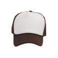 thumbnail image 2 of Top Headwear Men's Blank Rope Trucker Foam Mesh Plain White/Brown, 2 of 2