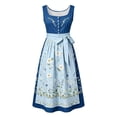 thumbnail image 5 of QUNYINEY German Womens Dresses Summer Oktoberfest Long Sleeveless Flowy Dirndl Dress Loose Fit Beer Carnival Casual Square Neckline Dresses, 5 of 5