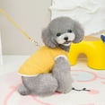 thumbnail image 1 of Ropa para mascotas, chaleco de algodón, ropa de dos patas, ropa para perros, ropa de invierno para perros pequeños, chaleco de algodón a cuadros con rombos sin cuerda, 1 of 6