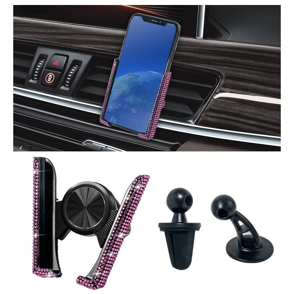 Sbode Bling Car Phone Holder, 360° Adjustable Crystal Auto Car Phone