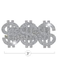thumbnail image 3 of Skeleteen Dollar Sign Costume Ring - Money Symbol Jewelry Three Finger Gangster Ring for Men and Women, 3 of 7