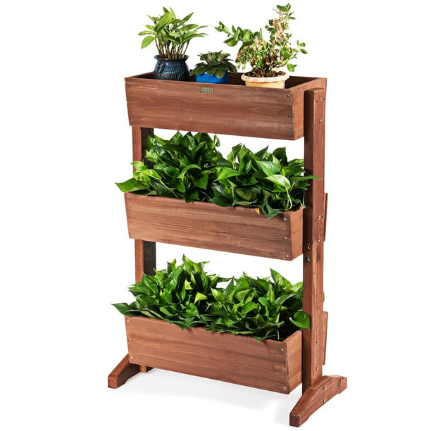 3Tier Raised Garden Bed Vertical Freestanding Elevated Planter Patio