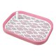 thumbnail image 2 of Inodoro para perros, bandeja para orinal para cachorros, bandeja para orinal, bandeja para arena desmontable para mascotas Rosa Blanco, 2 of 8