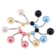 thumbnail image 1 of 10 piezas Piercings corporales Joyas coloridas Botón Barra de del del vientre, 1 of 7