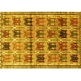 thumbnail image 1 of Ahgly Company Indoor Rectangle Persian Yellow Traditional Area Rugs, 2' x 4', 1 of 4