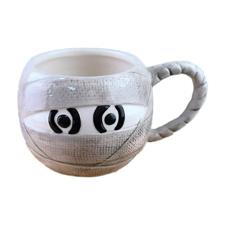 

Glasses with Handles Vintage Clear Glass Coffee Cups Vintage Pottery Coffee Mugs Porcelain Coffee Cup Glasses Kitchen Fascinating Mug: 3D Shade & Colored Bandaged Figure Design For Work