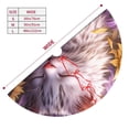 thumbnail image 3 of Yiaed Warm Sunflower Sleeping Cat Print Christmas Tree Skirt , Tree SkirtsTree Mat for Christmas Winter Holiday Indoor Decorations-48", 3 of 7
