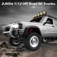 thumbnail image 2 of Voiture Rc 2,4 GHz 1/12 Camions Rc Tout-Terrain Véhicule 4wd Course Escalade Voiture Rc Cadeaux pour Enfants Adultes avec, 2 of 5