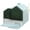 Light Blue, variant on Solar Floor Lamp, Outdoor Rattan Garden Lantern Pathway Light & Decorative Driveway Lighting, Black