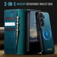 thumbnail image 6 of CaseMe Wallet Case for Samsung Galaxy S26 Plus Compatible with Magsafe, 2-in-1 PU Leather【RFID Blocking】Flip Card Holder Stand Shockproof Magnetic Detachable Cover for Samsung Galaxy S26 Plus 6.7", 6 of 10
