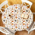 thumbnail image 6 of Fall Pumpkin Round Tablecloth Thanksgiving Harvest Outdoor Tablecloth Waterproof Table Cover for Picnic Dinner Party Decor 47 In A, 6 of 6