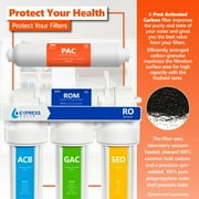 Express Water – Post Activated Carbon PAC Water Filter Replacement – 5 Micron Inline Filter – 10 inch Quick Connect – Under Sink and Reverse Osmosis System