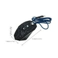 thumbnail image 2 of OULII Ergonomic Grip 1Set Black ABS Mouse for Gaming and Office Use with Optical Sensor and RGB Effects, 2 of 8