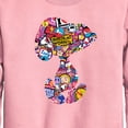 thumbnail image 2 of Peanuts - Snoopy Silhouette Pattern - Toddler And Youth Crewneck Fleece Sweatshirt, 2 of 5