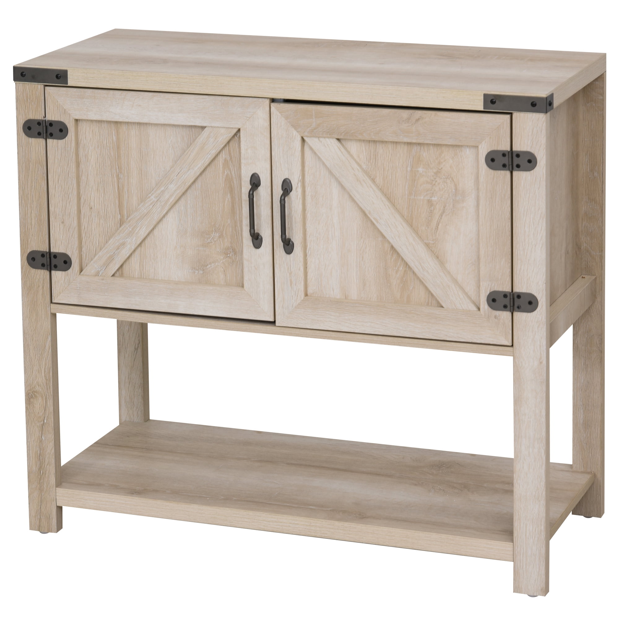 HomCom 2 Door Free Standing Storage Cabinet with Bottom Shelf Kitchen HomCom 2 Door Free Standing Storage Cabinet with Bottom Shelf Kitchen